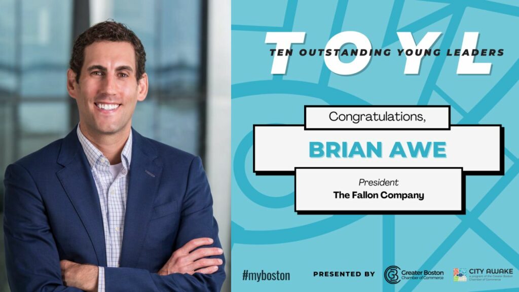 Brian Awe selected as Greater Boston Chamber of Commerce and City Awake’s 2023 Ten Outstanding Young Leaders